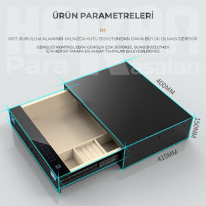 DOLAP İÇİ PARMAK İZLİ ŞİFRELİ ÇEKMECE - 40